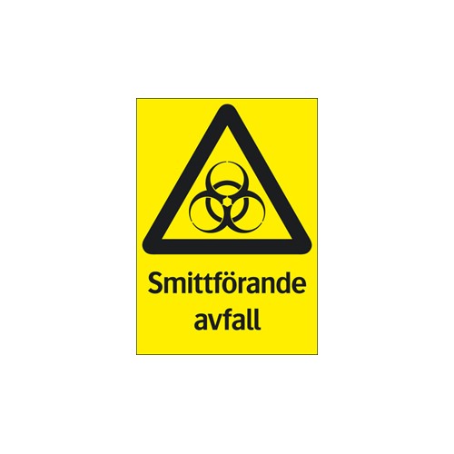Skylt smittförande avfall