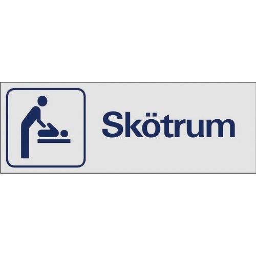 Skylt symbol skötrum