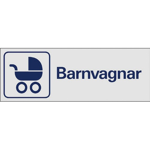 Skylt symbol barnvagnar