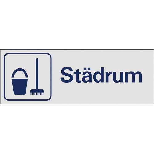 Skylt symbol städrum