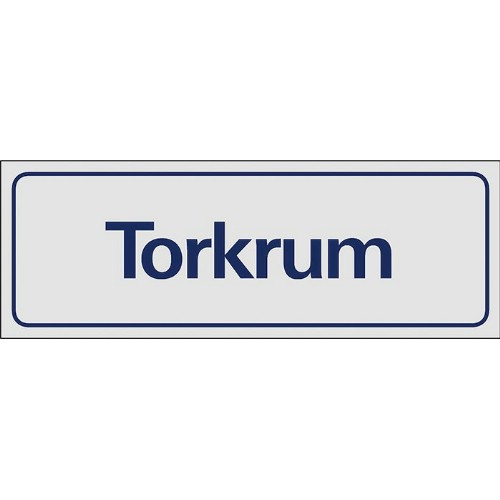 Skylt symbol torkrum