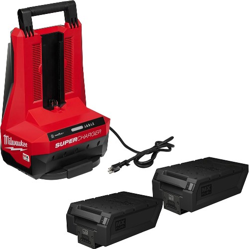Laddare- och batteripaket MILWAUKEE 2x72 V 12,0 Ah MX Fuel RedLithium-Ion Forge