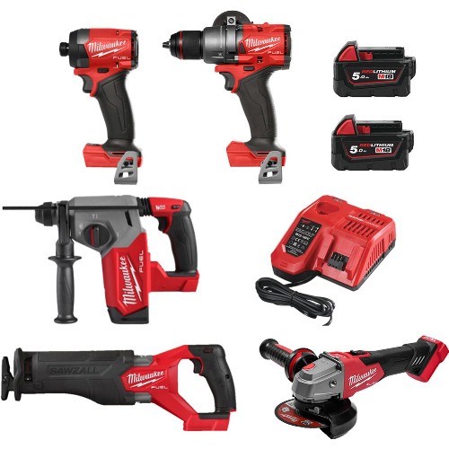 Kombipaket MILWAUKEE M18 FPP5SEA-502B 18 V